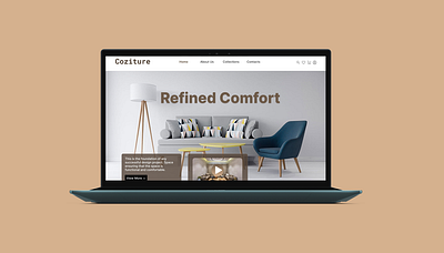 Coziture – Modern Website UI Concept design ui