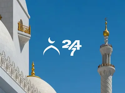 Masjid 247: Logo Backdrop Animation 247 animation backdrop branding cresent faith globe hiportfolio icon islam logo mark mosque motion graphics muslim namaz prayer