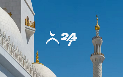 Masjid 247: Logo Backdrop Animation 247 animation backdrop branding cresent faith globe hiportfolio icon islam logo mark mosque motion graphics muslim namaz prayer