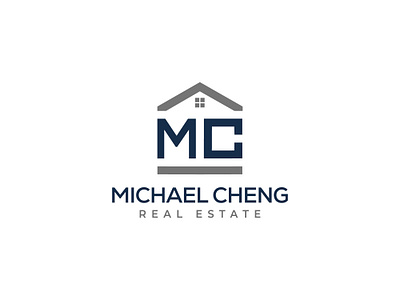 Michael Cheng Real state Company logo modern minimalism