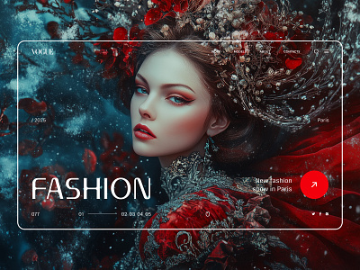Fashion design concept design fashion graphic design landig page landing minimalism ui vogue мода