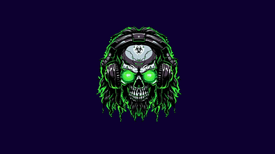 💀 Dynamic Skull Mascot Animation 🔥 2d 2d animation after effects animation custom logo mascot mascot animation motion motion graphics skull