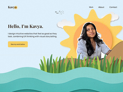 Personal Portfolio – UX/UI with a Human Touch 3d animation branding clean design figma illustration landing page logo minimal mobile typography ui ui design uiux ux vector web web design website