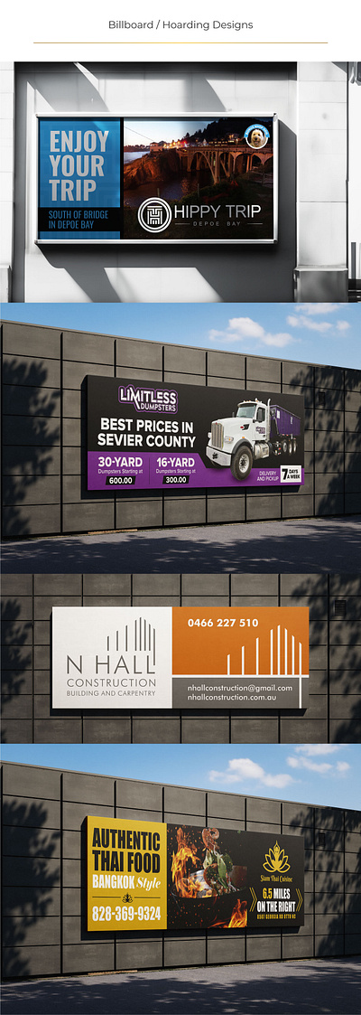 Billboard / Hoarding Designs billboard hoarding signages