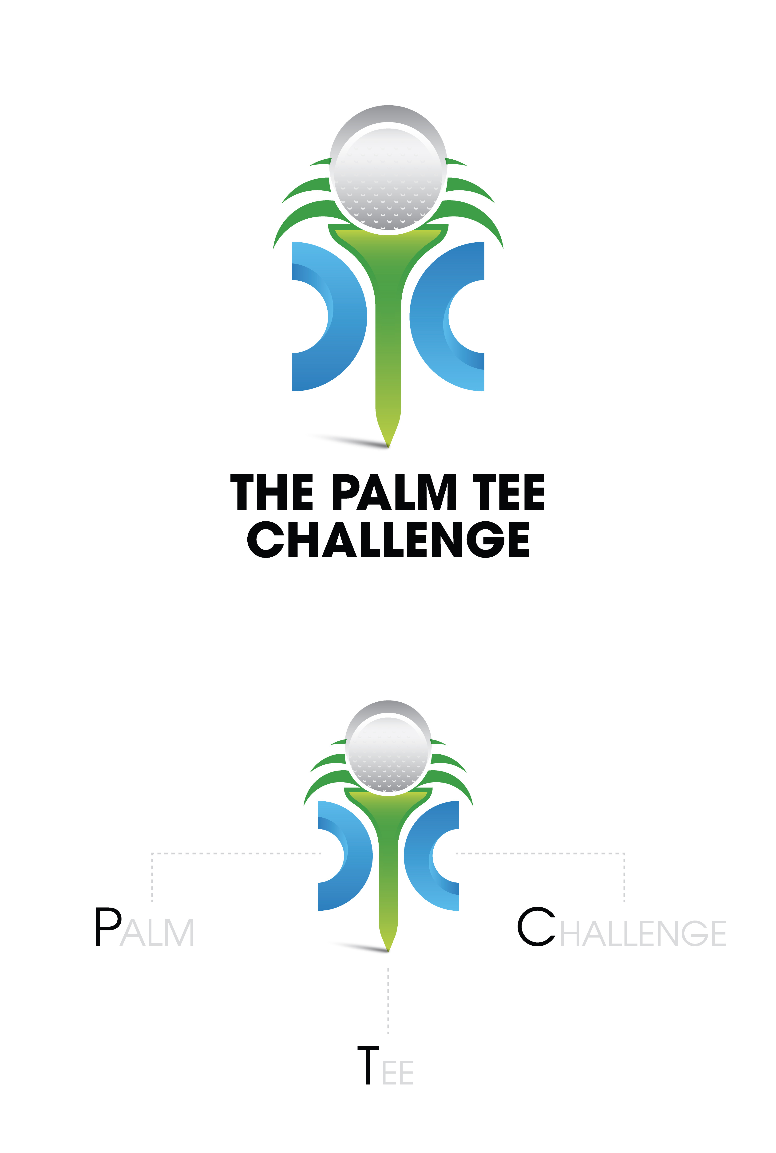 Golf Logo Design Concept branding concept graphic design logo palm tree