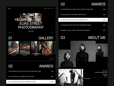 Elias Street - Portfolio & Agency Website Template agency website creativeagency design agency personal portfolio photography website portfolio ui