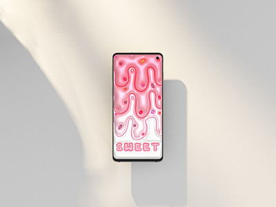 Sweet Kawaii 3D Phone Wallpaper 3d adobe illustrator design digitalartwork digitalillustration digitial art graphic design illustration