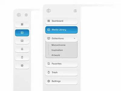 Sidebar exploration app application dashboard design sidebar ui uiux