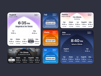 Masjid 247: Mobile Widgets app branding community cresent dome faith hiportfolio islam logo masjid mosque muslim prayer screen timing tv widgets