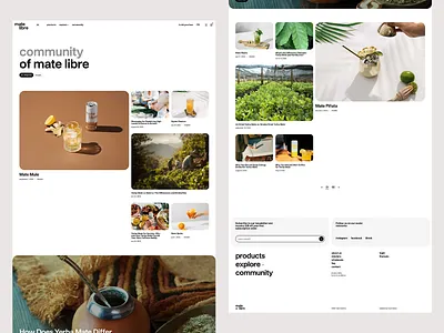 UI Design for Tea Community community hub content strategy design system digital branding editorial style homepage concept intuitive design lifestyle blog minimal layout organic visuals product storytelling responsive layout tea community typography ui design user experience ux design web design web interface