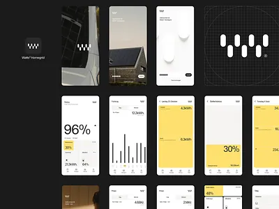 Energy UX Dashboard Design battery status clean interface dashboard design eco data efficiency report energy dashboard energy ux grid control home energy mobile analytics power stats smart grid solar tracking sustainability app typography ui design usage data user monitoring ux design ux system