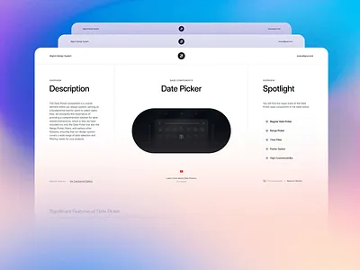 Refined Date Picker Component clean layout component gallery date input date picker design system functional block interaction design interface logic modular design product design range selector responsive layout time filter ui component usability guide user interface ux pattern visual hierarchy web pattern