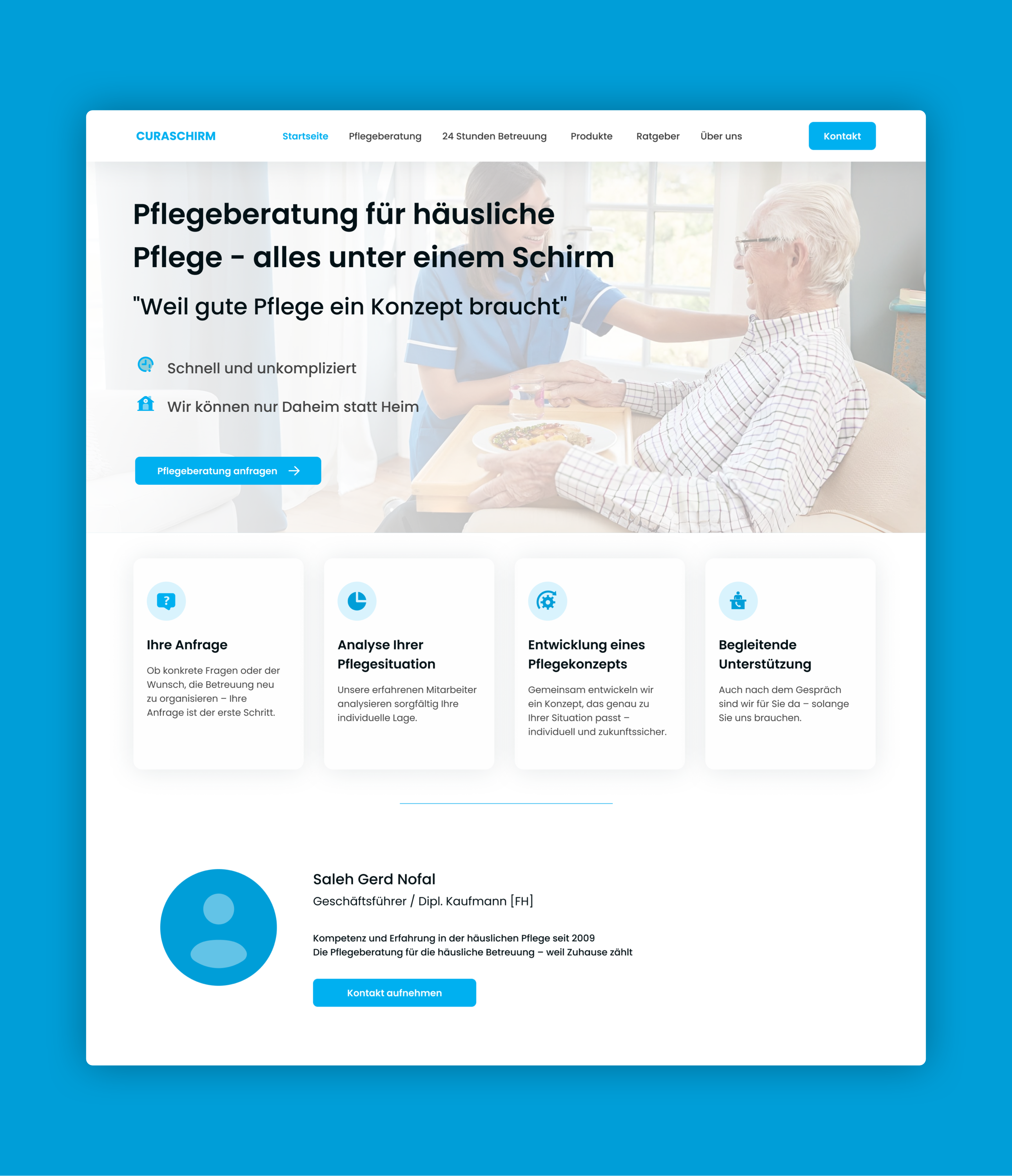 Hero section UI Design blue experience figma hero section home homepage minimalist simple ui user interface ux web white