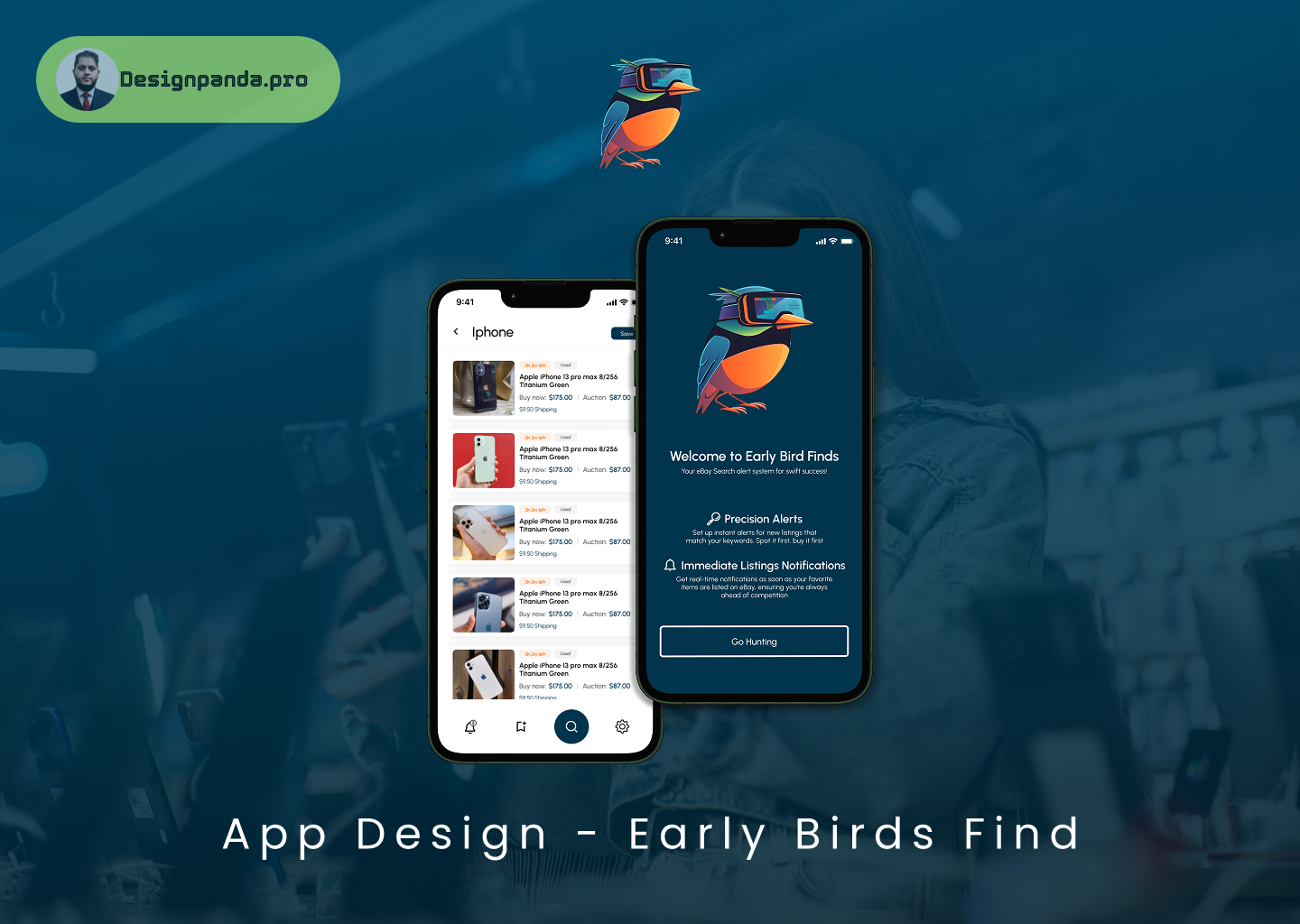 Early birds Find - Mobile app design amazon amazon search android app best branding graphic design ios logo mobile app reliable ui ux