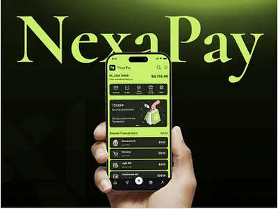 NexaPay — Online Banking App ai budgetapp clean ui concept app darkmodedesign designinspiration dribbble weekly warmup dribbblers dribbbleshot finance app fintech graphic design illustration mobile app design mobile banking product design ui