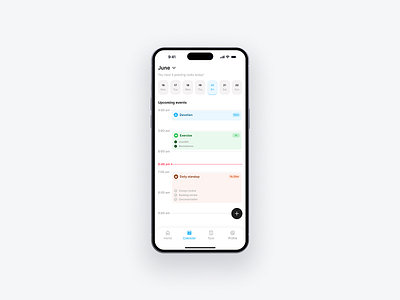 Task Management Concept calendar colour exercise note task task management ui design ui ux ux design