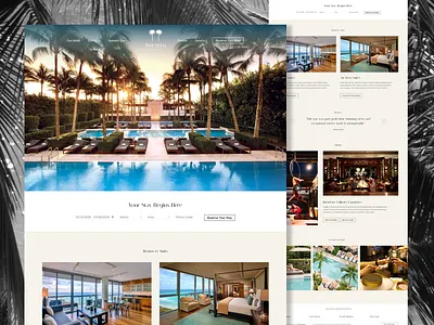 Designing luxury, The Setai✨🌅 homepage hospitality hotel luxury miami redesign the setai travel ui ux web design website