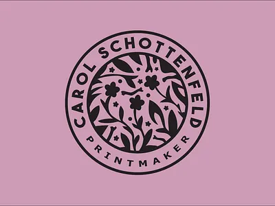 Carol Schottenfeld Printmaker Logo Design adobe illustrator badge design branding design freelance graphic designer graphic design logo logo design print design printmaker typography vector