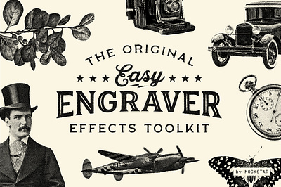 Create botanical vintage-style images with Easy Engraver Effects botanical drawings botanical illustration engraver style illustration photoshop action photoshop effect vintage art vintage illustrations