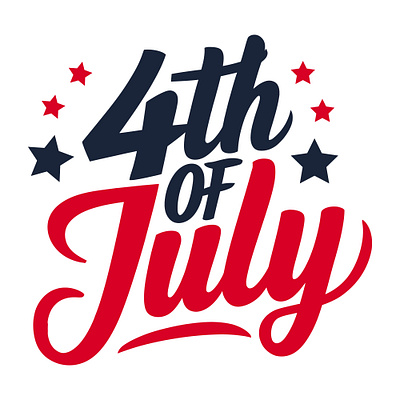 4th of July typography design 4th of july happy 4th of july indepindence day julay t shirt design tranding design typography design unique design vectofrist vector design vector idea