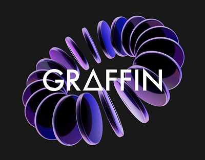 Futuristic 3D Disc Array Poster Template design