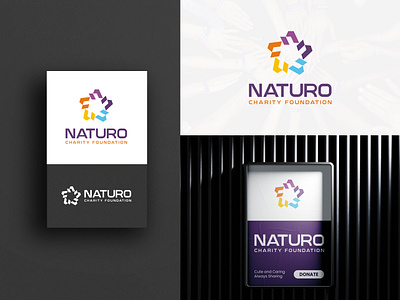 N letter non-profit charity organization logo design app apps logo branding business logo design graphic design illustration logo logo design logo folio logo mark logo marketing logos ui vector