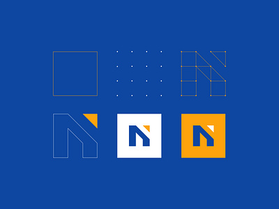 Nubix Logo Grid System – Built on Squares, Defined by Structure. brand identityd eisgner branding case study fintech brand identity grid logo grid system icon identity logo logo deisgn logo deisgner logo grid logo system logodesign minimal logo n finance logo n fintech logo n logo