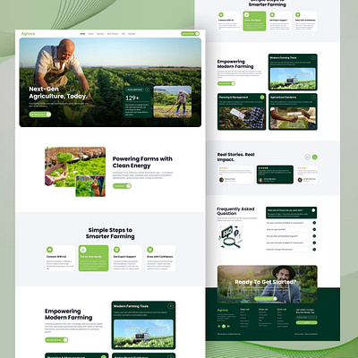 Agrova landing Page branding creative interface design dribbbleshots. dribble portfolio graphic design illustration logo ui vector