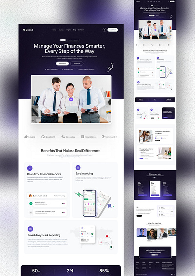 Finance Landing Page branding creative interface design dribbbleshots. dribble portfolio graphic design illustration logo ui vector