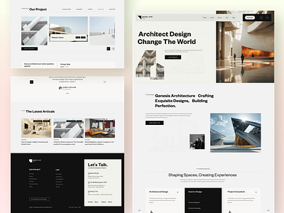Genesis - Architecture Landing Page agency architect architects architecture architecture landing page architecturelandingpage building construction decoration designer home home architecture homedesign house interior interiordesign landingpage landscape school architecture ui