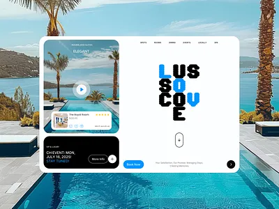 Luso Cove - Luxury hotel website agency design figma design system hotel landing page hotel ui product design resort resort website design strartup ui ui ux vexo lab website