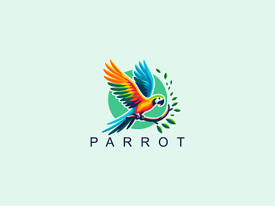 Parrot Logo animal animal logo animals austin smith bird bird logo birds logo brand branding flying parrot identity parrot parrot bird parrot brand parrot logo parrot vector parrots
