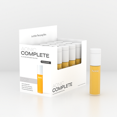 AONIC COMPLETE – 3D Product Packaging & Rendering designforhealth