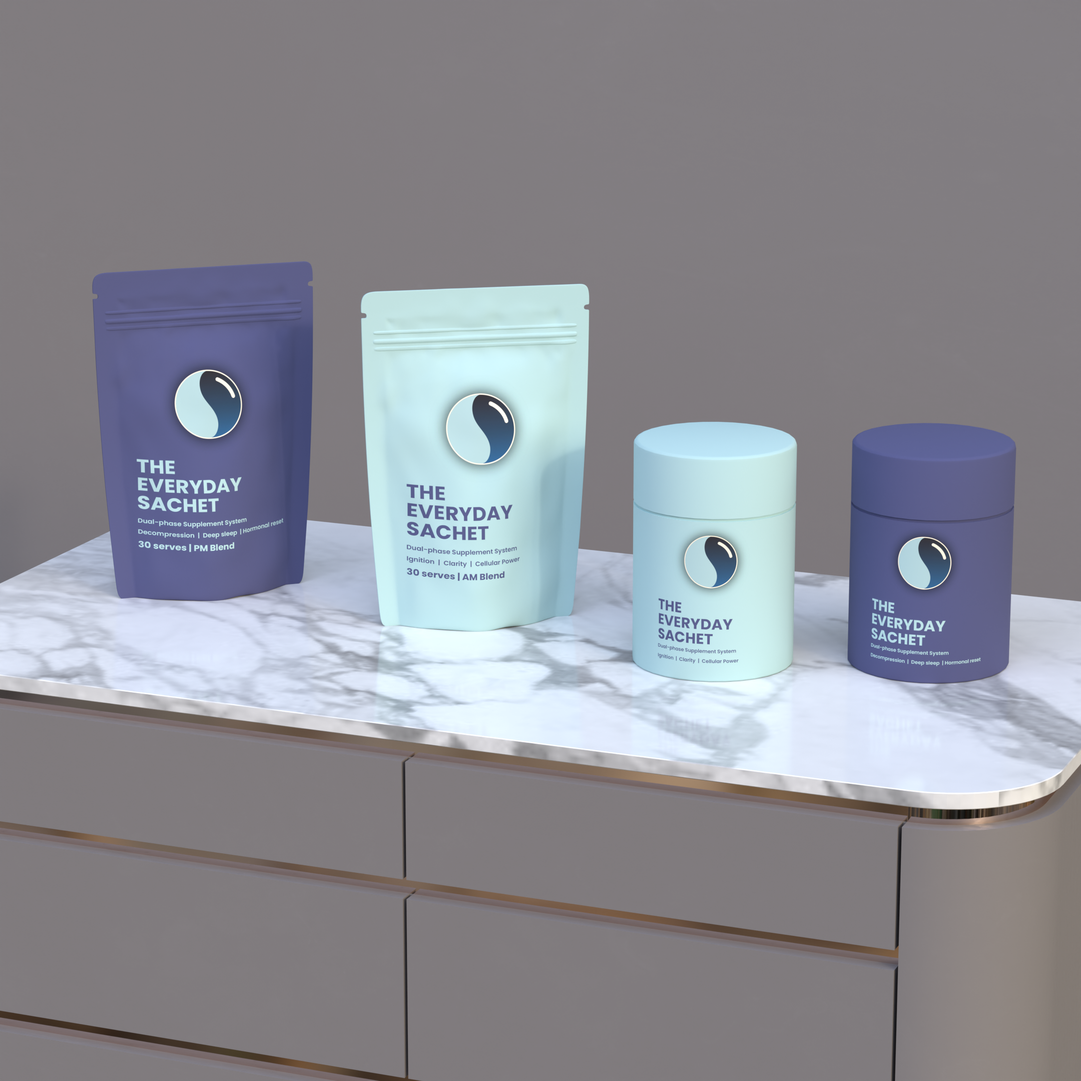 THE EVERYDAY SACHET – Premium Packaging & 3D Rendering designforhealth