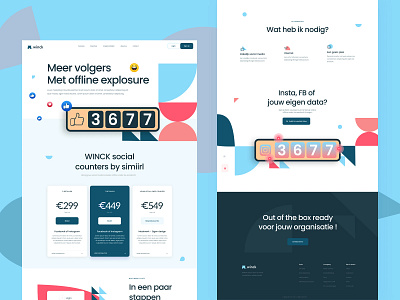 Winck website commercial design figma landing page ui web design website