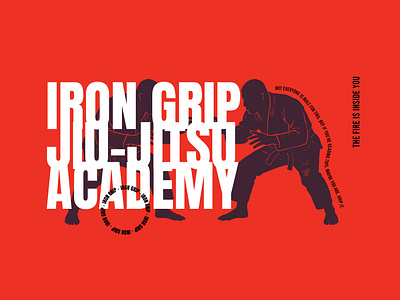 Old school silhouette inspired identity for a Jiu Jitsu academy jiu jitsu jiu jitsu identity