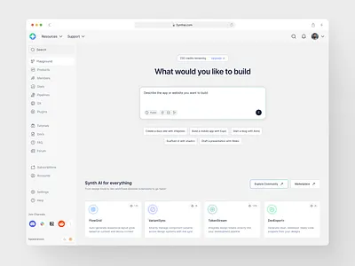 Playground Dashboard - Product Design ai ai product dashboard payground product design ui website design