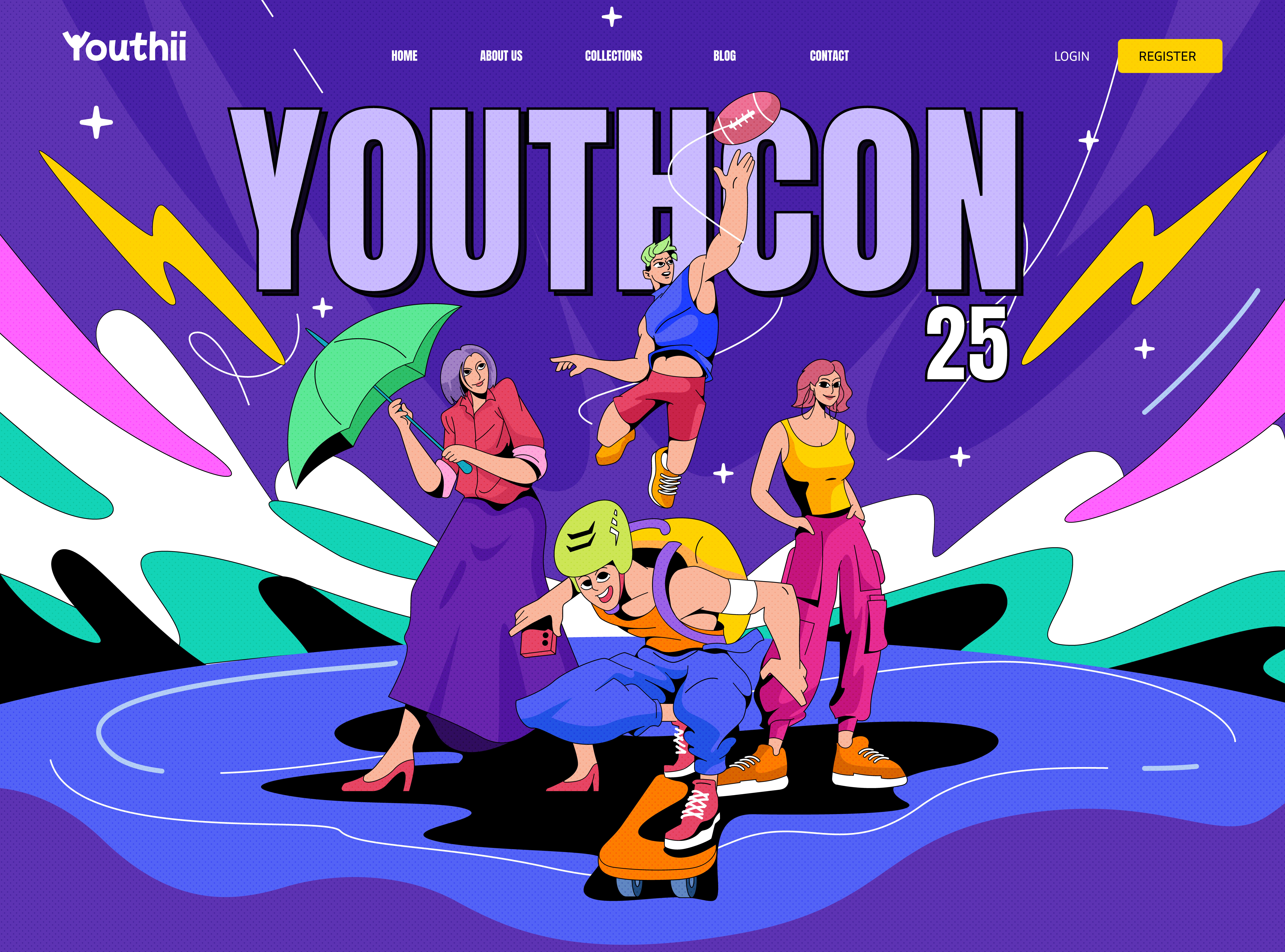 Example of Modern Illustration For UI And Branding