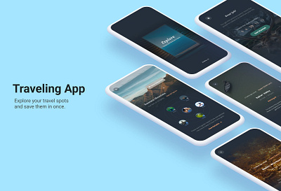 Traveling App app design application figma mobile app travel ui ui design