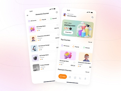 Education app | Ed-tech application branding design digital learning app e learning app ed tech application education app education tech app educational apps figma learning app learning platform app learning virtual app minimal online course app online education app smart learning app ui ui ux uidesign ux design