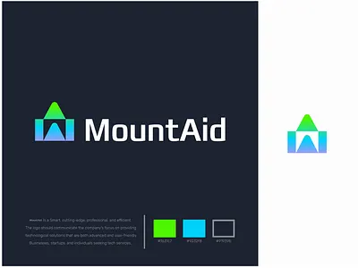 LETTER M + MOUNTAIN + AID (LOGO DESIGN) a b c d e f g h i j k l m n o p abstract logo b c f h i j k m p q r u v w y z creative logo letter mark monogram logo design modern logo print typography