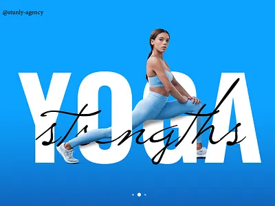 Yoga Art with Bold Typography graphic design poster sports typography yogaposter