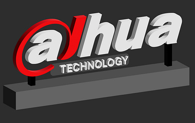 DAHUA lighted signage standee 3d dahua