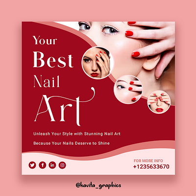 Nail It With Style art design poster