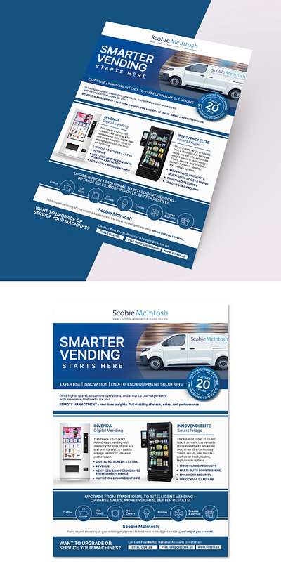 Smart Vending Solutions Flyer Design | Promoting Innovation & In scobie mcintosh