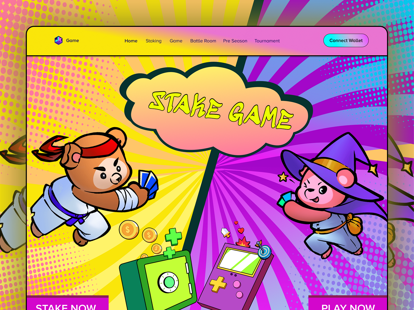Crypto Game Staking Portal Website by Arafat UIX on Dribbble