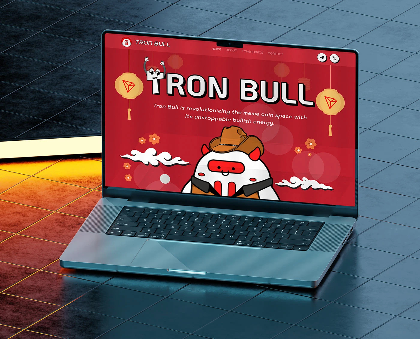 Tron Bull_Meme website by Arafat UIX on Dribbble