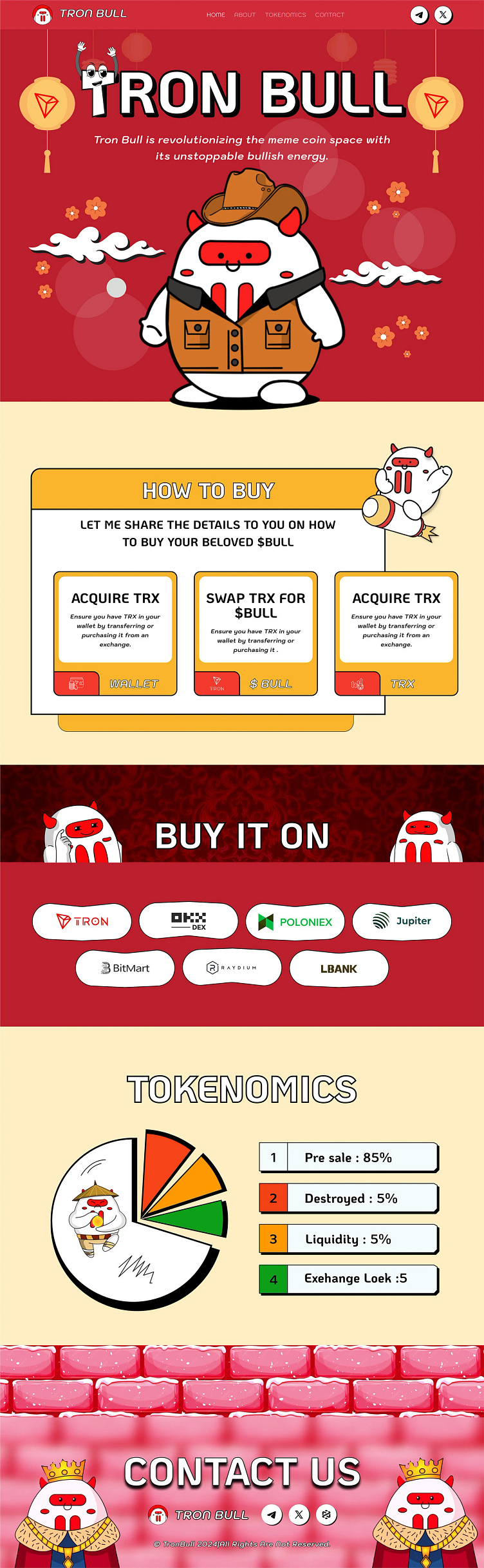 Tron Bull_Meme website by Arafat UIX on Dribbble