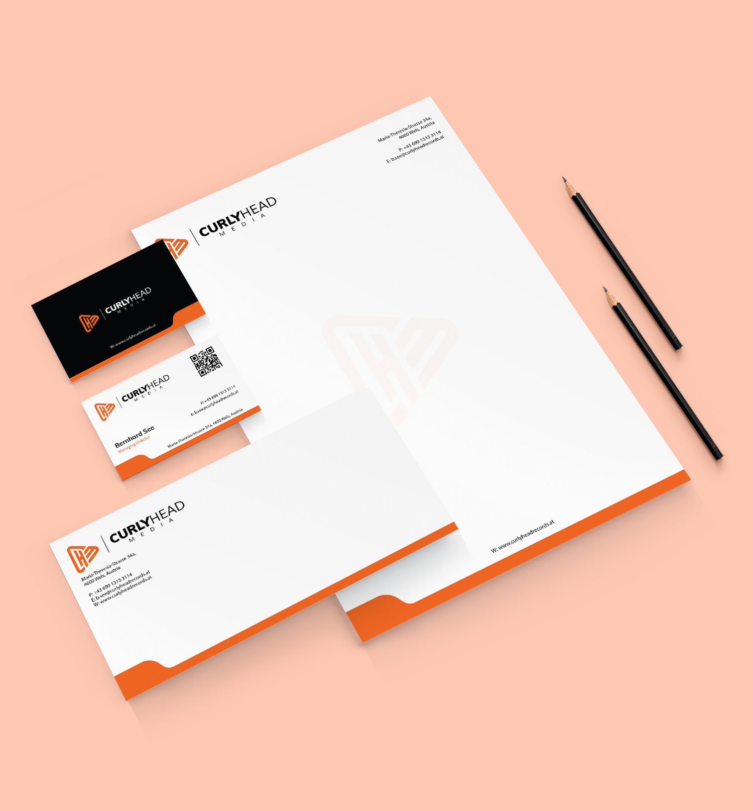 Example of Brand Identity Stationery Design