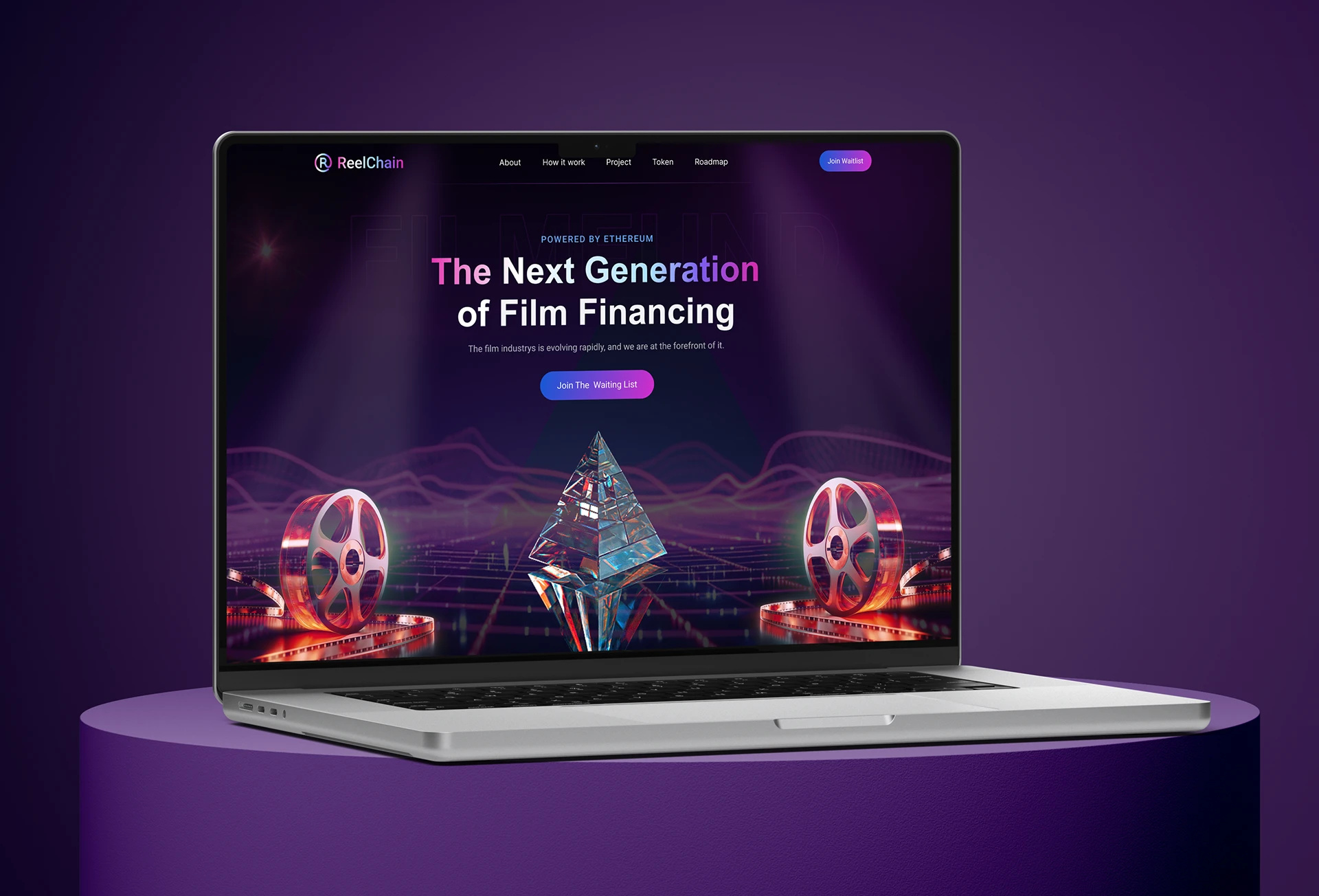 Blockchain Film Industry Website blockchain blockchain film industry blockchain film technology crypto film industry crypto landing page film landing page film web design landing page web design